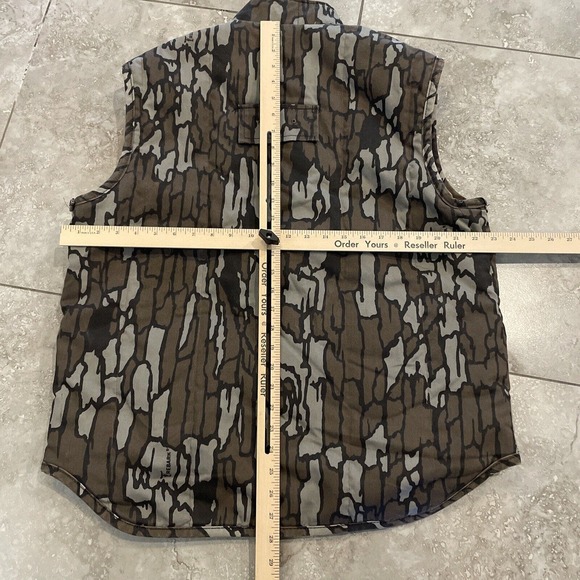 SAF T BAK Trebark Reversible Duck Camo/Hunter Orange Insulated Vest LG Made USA - Picture 6 of 11